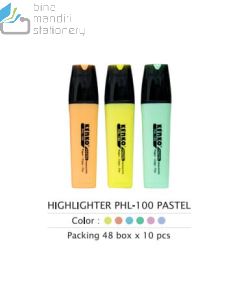 e-catalogue gambar atk Kenko Highlighter PHL-100 Pastel Orange Penanda Tulisan