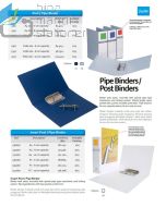 Bantex 1361-07 Insert Pipe Binder A4 Capacity 6 cm White Map berkas arsip