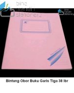 Gambar Atk Bintang Obor Buku Garis Tiga 38 Lembar Tulis Sambung Indah Beli di Toko Bina Mandiri Stationery harga murah semua peralatan sekolah lengkap